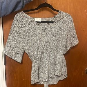 Don’t have anyplace to wear it. Black and White print